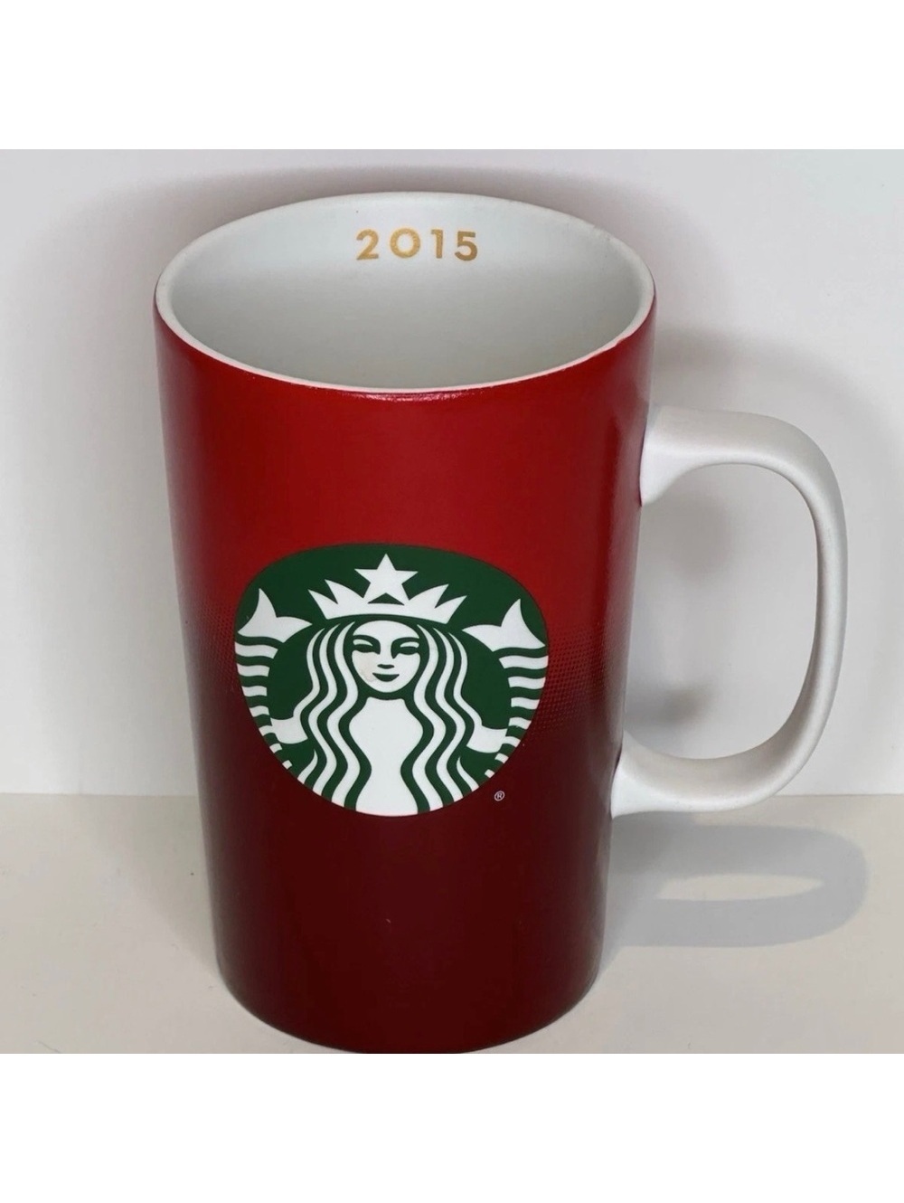 Starbucks Red and White Mug with Logo